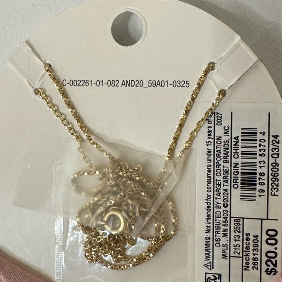 Blue Lace Agate butterfly necklace - Picture 3 of 5